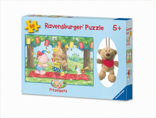 Pitzelpatz als Knig, bis 50 Teile Puzzle