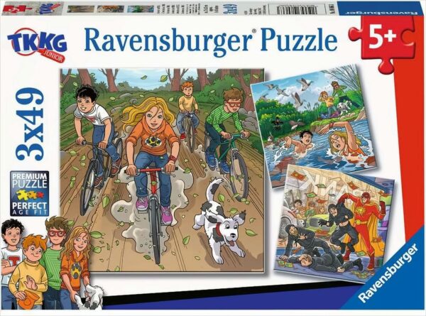 Abenteuer mit TKKG, 3x49 Teile Puzzle