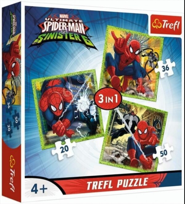 3-in-1 Die Welt von Spiderman Puzzle