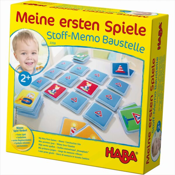 HABA - Meine ersten Spiele - Stoff-Memo Baustelle