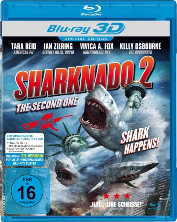 Sharknado 2: The Second One - Shark Happens! (Blu-ray 3D)