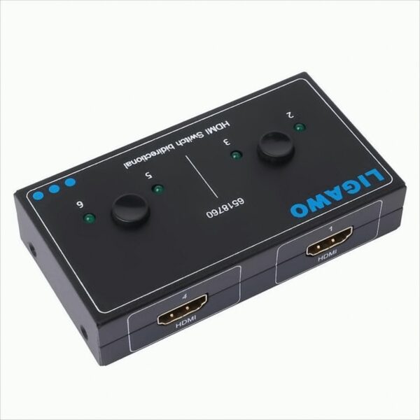 Ligawo 6518760 HDMI Switch Umschalter bidirektional Duplex 1x2/ 2x1