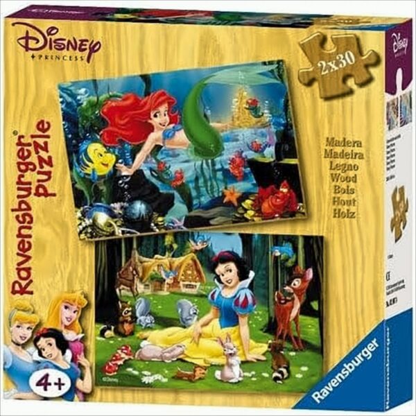 Ravensburger – Puzzle Kinder – Schneewittchen und Ariel 2 x 30