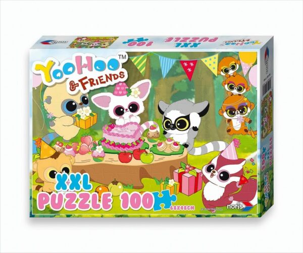 Noris Spiele - Yoohoo & Friends - XXL Puzzle - Birthday, 100tlg