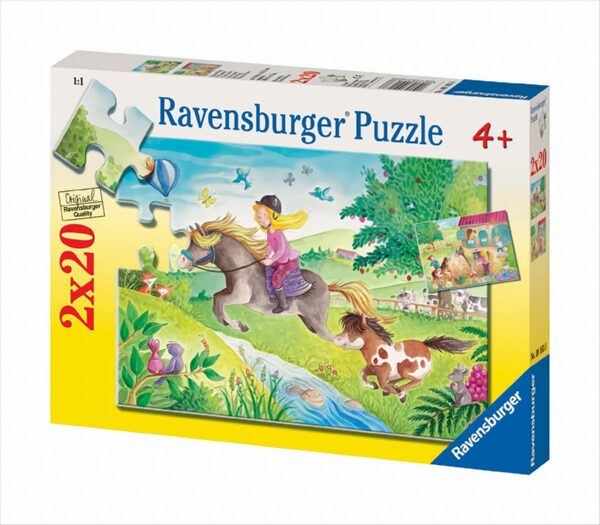 Kleines Pony - 2 Motive - 20 Teile - Puzzle