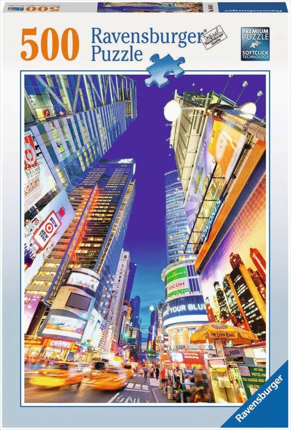 Ravensburger Puzzle - Leuchtender Times Square, 500 Teile