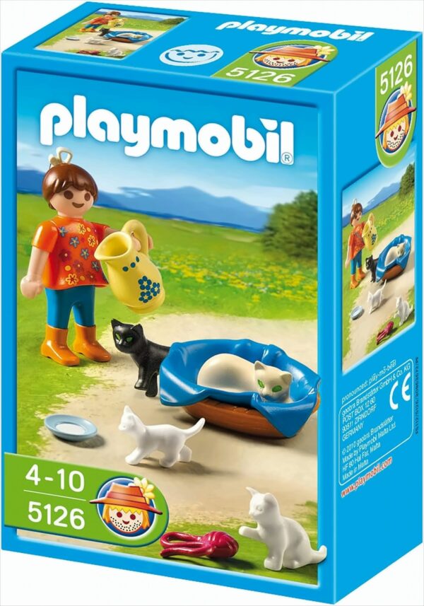 PLAYMOBIL 5126 - Mädchen mit Katzenfamilie