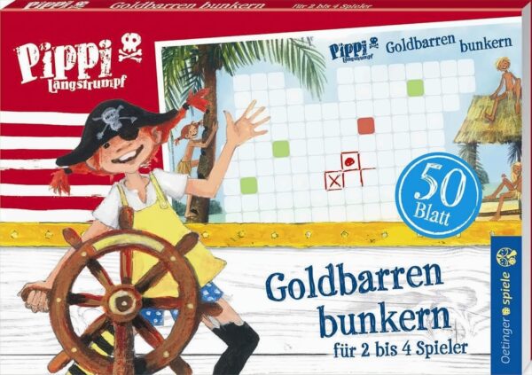 Pippi Langstrumpf Blockspiel Goldbarren bunkern