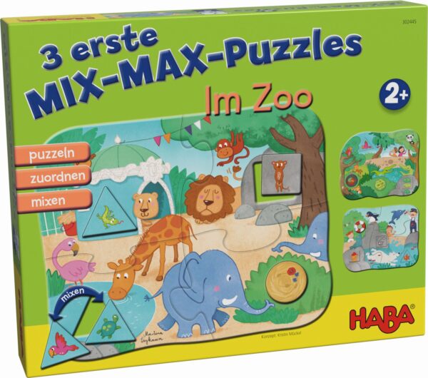 HABA - 3 erste Mix-Max-Puzzles - Zoo