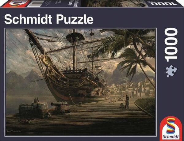 Schiff vor Anker, Puzzle, 1000 Teile Puzzle