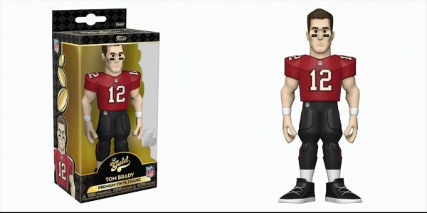 NFL - Tom Brady Gold Vinyl Figur 13 cm