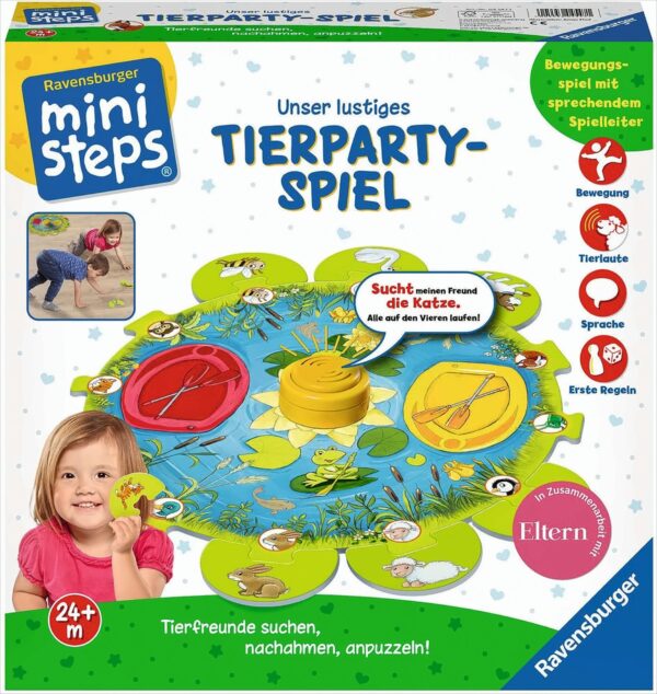 Unser lustiges Tierparty-Spiel