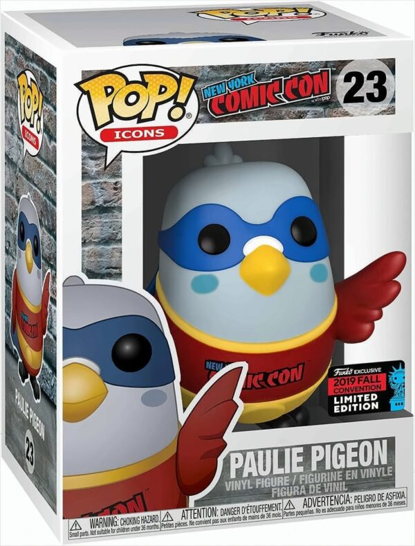 Funko Pop Icons: NYCC Paulie Pigeon in Red New York Comic Con Shirt Fall