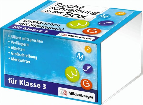 Rechtschreibung in der Box – Lernkärtchen mit Strategie(n), Klasse 3