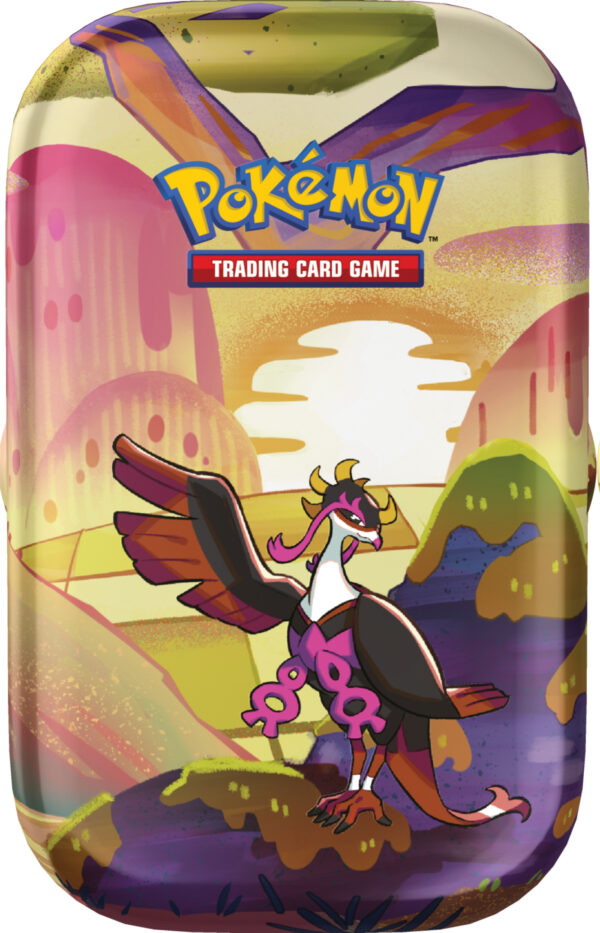 Pokémon Mini-Tin-Box Karmesin & Purpur – Nebel der Sagen – Beatori (2 Boosterpacks & 1 Stickerbogen)