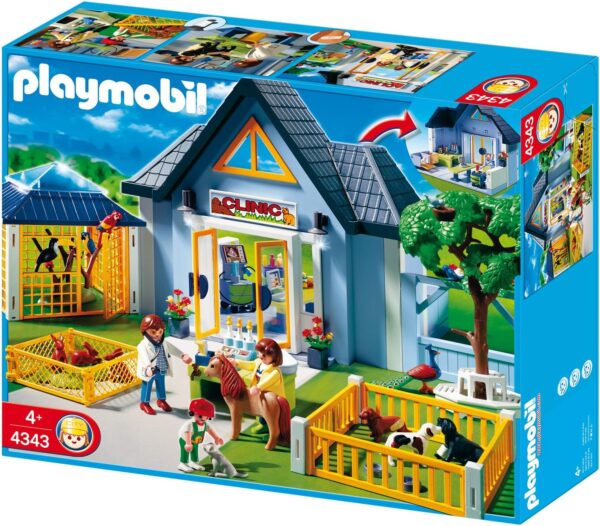 PLAYMOBIL 4343 Tierklinik mit Gehegen