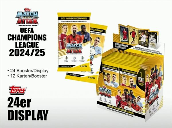 2024-25 Match Attax UEFA Champions League Booster Display