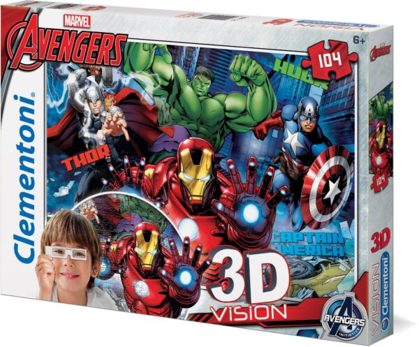 3D Vision - The Avengers, 104 Teile