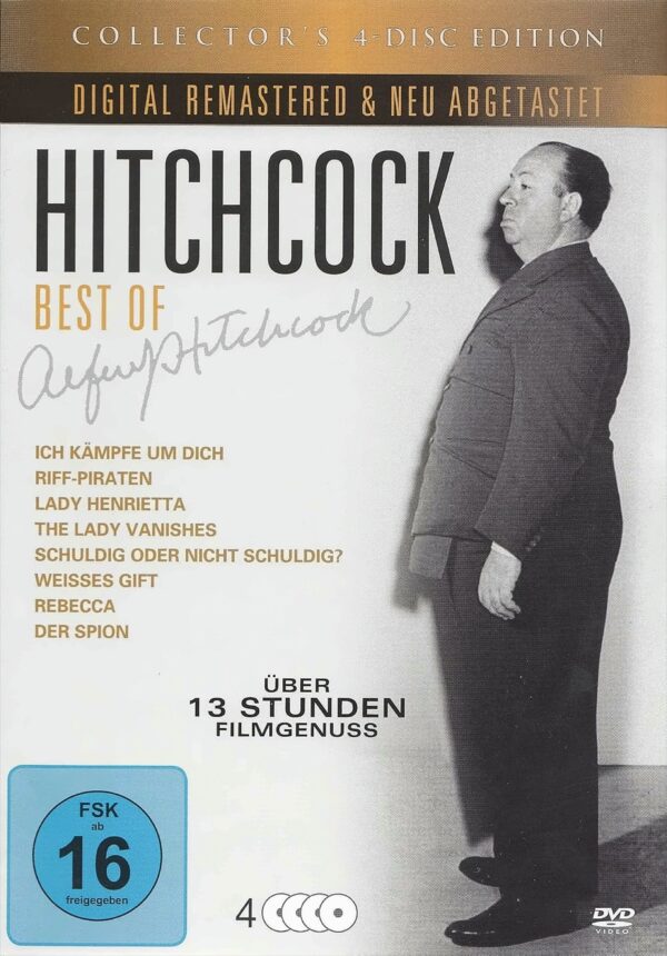 Alfred Hitchcock Best Of : Ich kämpfe um dich - Rebecca - Weißes Gift & 5 weitere