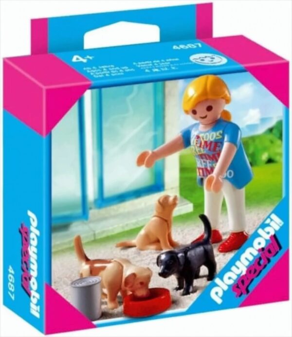 PLAYMOBIL 4687 Special Frau mit Welpen