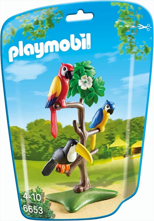 PLAYMOBIL Family Fun 6653 Papageien und Tukan im Baum