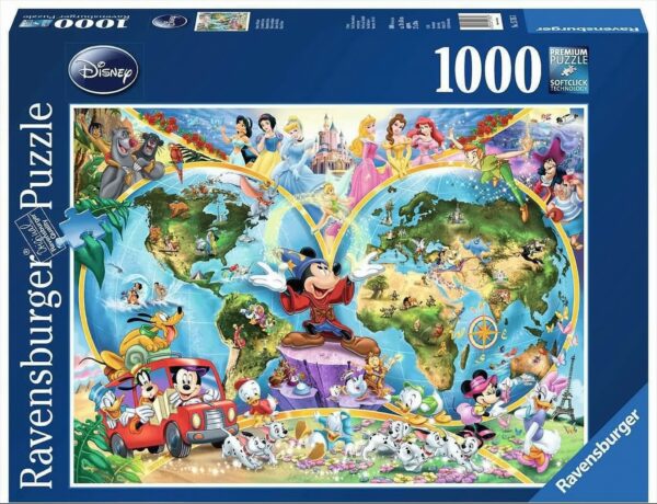 Disneys Weltkarte Puzzle