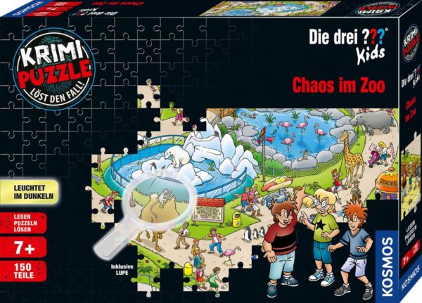 Krimipuzzle: ??? Kids ? Chaos im Zoo (150 Teile)