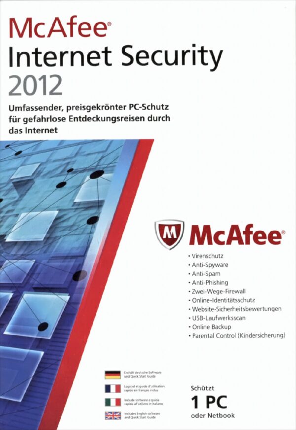 McAfee Internet Security  2012 - 1 User