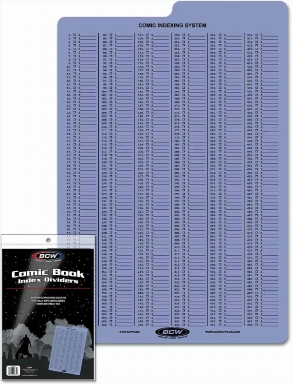 BCW Comic Book Index Dividers (10 ct.)