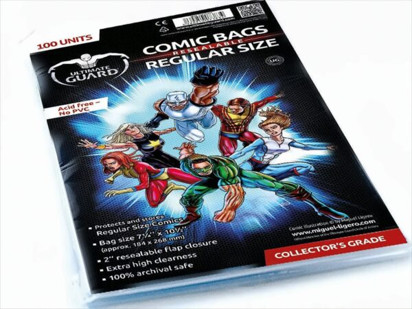 UG Resealable Comic Bags Regular Size 100ct