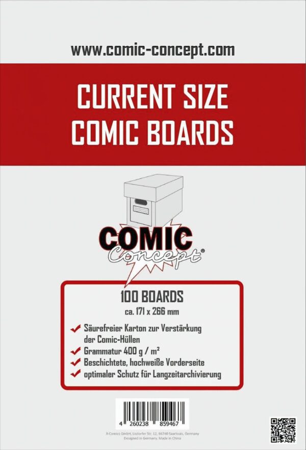 Comic Concept Comic Boards Current Size (100 Stück)