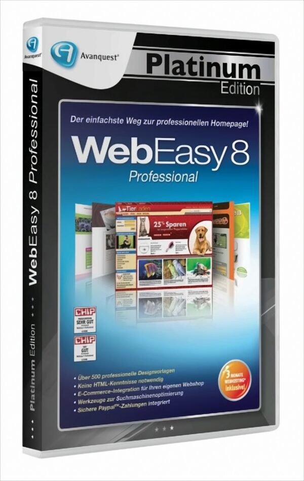 Avanquest Platinum Edition - WebEasy 8 Professional