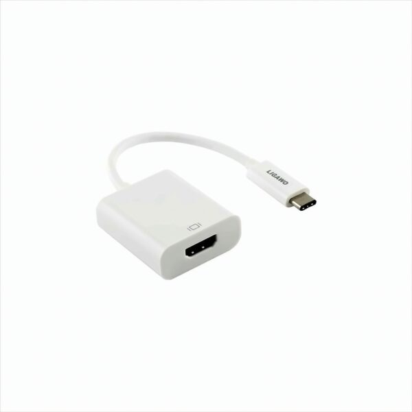 Ligawo 6518956 USB 3.1 Typ C Stecker an HDMI Buchse Adapter weiß