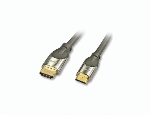 Lindy 41436 CROMO High-Speed-HDMI-Kabel mit Ethernet, Typ A/C, 1m