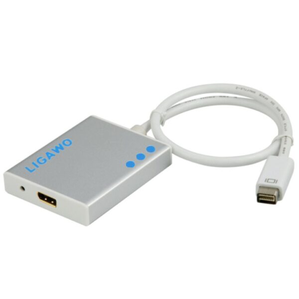 Ligawo 6518917 Mini DVI auf DisplayPort Videokabel-Adapter (Männlich, Weiblich, 1920 x 1200 Pixel), 0,5m silber