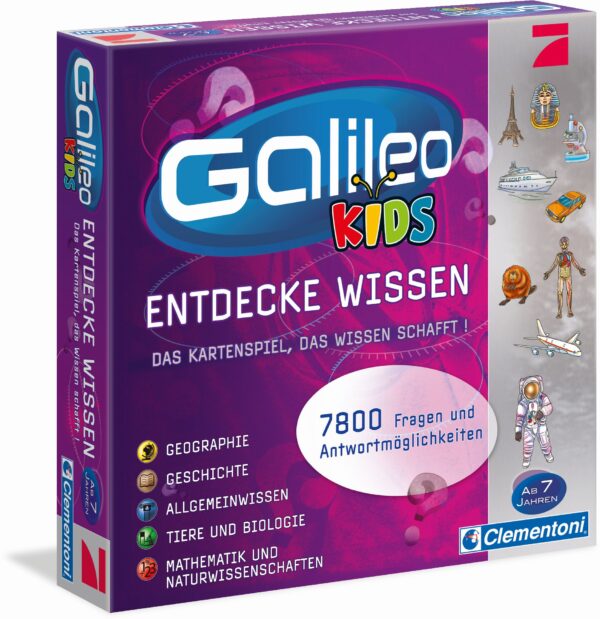 Clementoni 69159 - Galileo - Kids Das grosse Wissens-Quiz