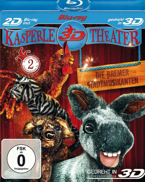 Kasperle Theater 3D - Die Bremer Stadtmusikanten (Blu-ray 3D + 2D)