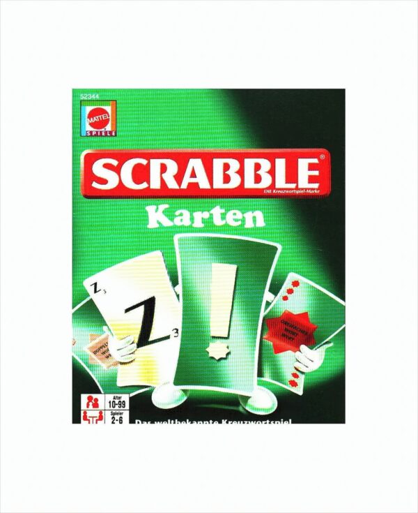 Mattel - SCRABBLE Karten, 2 - 6 Spieler