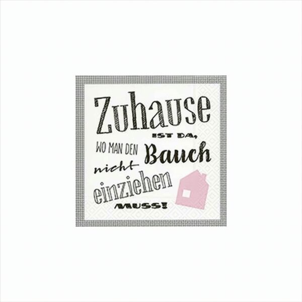 Zuhause Servietten 33 x 33 cm, 20 Stück