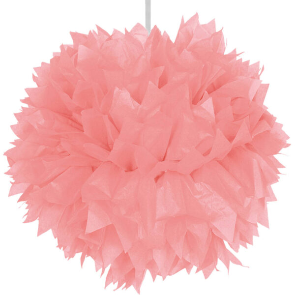 Hängedekoration Pompom Kürbis 30 cm rosa