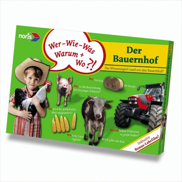 noris 4841 - Bauernhof-Lernspiel mit DVD-Film 20 Min.