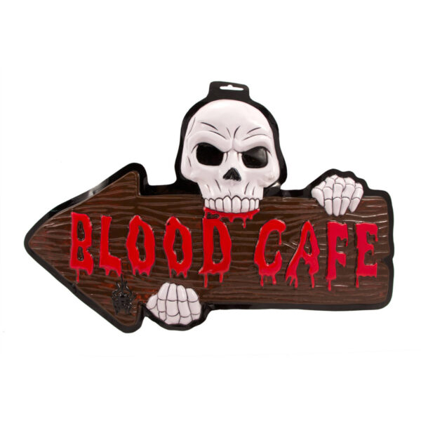 3D-Türschild Blood Cafe Halloween