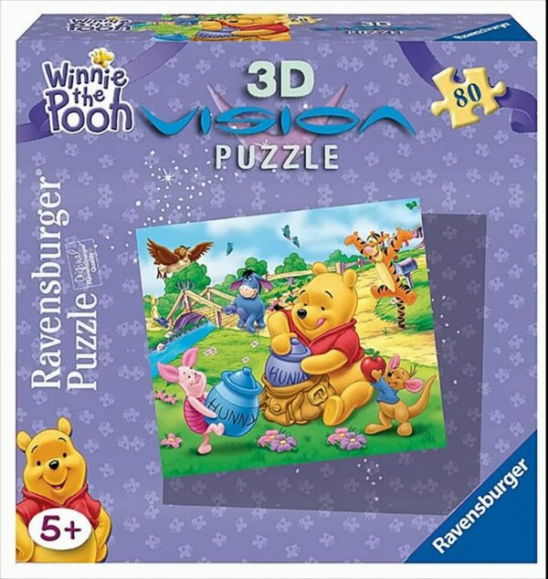 Winnie Pooh und sein Honig, 3D Vision Line Puzzle