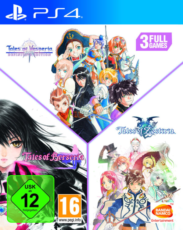 Tales of: Vesperia + Berseria + Zestiria Compilation PS4