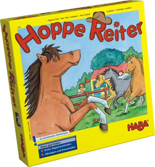 Hoppe Reiter Pferdestarkes Wettlaufspiel