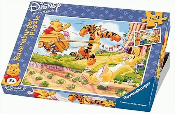 Winnie Pooh: Lustige Streiche, 2 x 20 Teile Puzzle