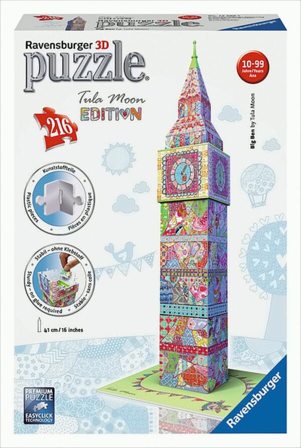 Tula Moon Big Ben, 3D Puzzle - Bauwerke, 216 Teile