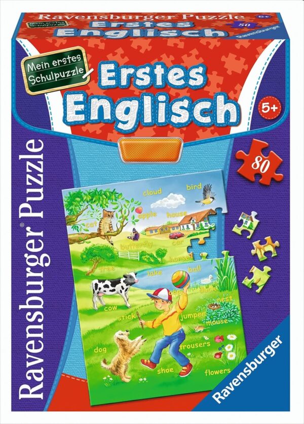 Mein erstes Schulpuzzle: Erstes Englisch - 80 Teile Puzzle