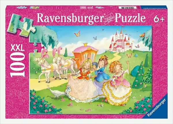 Prinzessin mit Kutsche 100 Teile XXL Puzzle