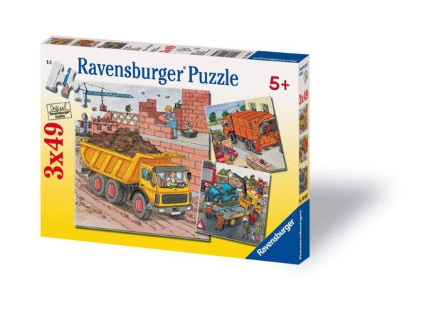 Fahrzeuge, 3 x 49 Teile Puzzle